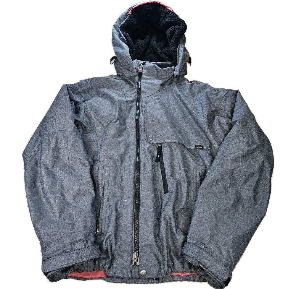 Womens Vans Coat Size Medium Ski Jacket Snowboarding Hooded Gray